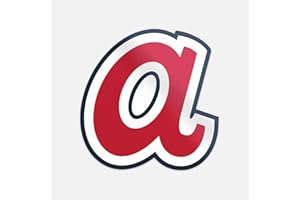 POGODIPRINT Atlanta City Sport Brave Red A Baseball Logo Bumper Decal Vinyl Sticker 4'' X 5''