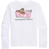 Vineyard Vines Girls Girls' Ballerina Whale Long-Sleeve Pocket Tee