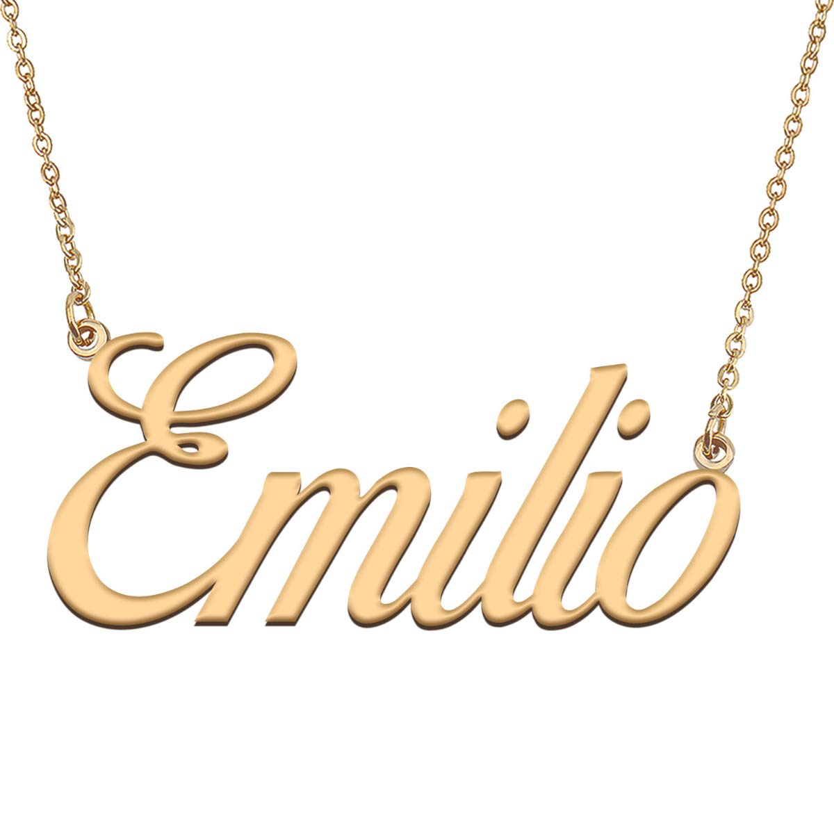 HUAN XUN Customized Custom Simple Any Name Necklace