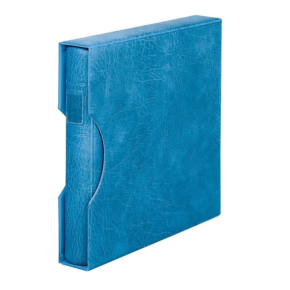 Lindner 1124 - B Companion Set: ring binder 1104 with slip case 814-blue
