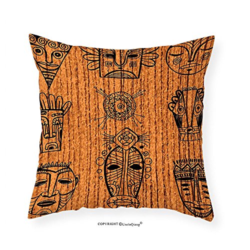 image for VROSELV Custom Cotton Linen Pillowcase African Decor Ritual and Ceremo