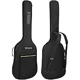 Bass Guitar Bag 7mm Padding Waterproof Electric Bass Case, Electric Bass Gig Bag Backpack with Neck Strap and Pockets