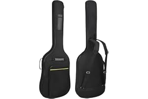Bass Guitar Bag 7mm Padding Waterproof Electric Bass Case, Electric Bass Gig Bag Backpack with Neck Strap and Pockets