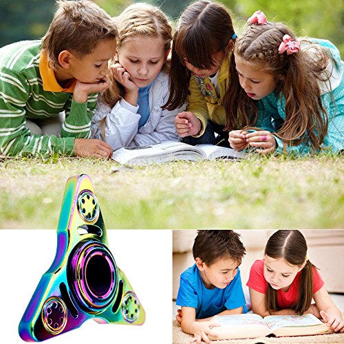 image for Kekilo Magic Rainbow Fidget Spinner Hand Toy, 4-6 Mins Hand Spinner ED