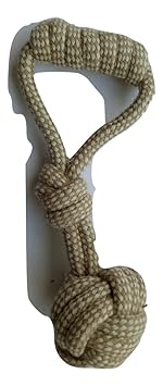 Suraj Chain Notted Cotton Chewable Hand Ball for Dogs