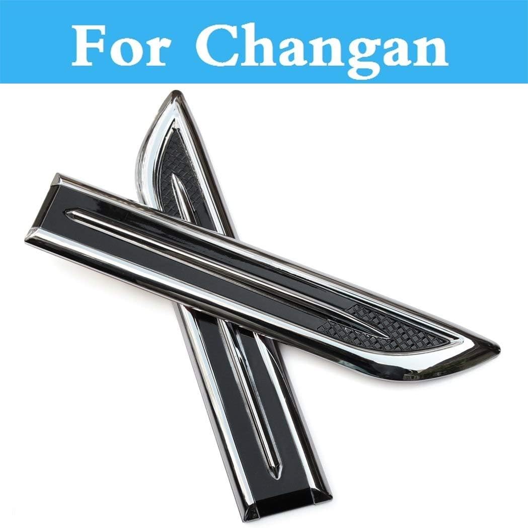 Simulation Abs 2pcs Chrome Car Badge Emblems Sticker for Changan Cs35 Cs75 Benni Eado Raeton Z-Shine Car Exterior Accessories