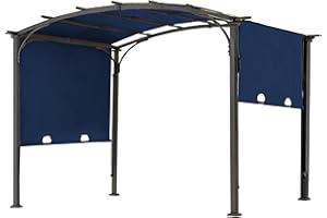 SCOMANAGE 85''x 208'' Universal Doubleton Steel Pergola Replacement Cover for Pergola L-PG080PST, (Navy Blue)