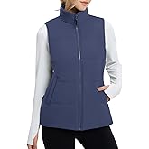 BALEAF Women's Running Puffer Vest Lightweight Winter Warm Vests Water Resistant Sleeveless Puffer Jackets