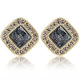 Jardme Gold Plated Cubic Zirconia Stud Earrings