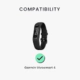 kwmobile USB Charger Cable for Garmin vivosmart 4 Smartwatch - 100cm Black view 6