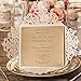 Jofanza 6.3 x 6.3 Inch 50PCS Ivory Wedding Invitations Cards with Envelopes Laser Cut Lace Flower Pattern Invites Card for Qinceanera Engagement Birthday Bridal Shower Graduation Party Invitation