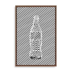 Framed Canvas Wall Art Modern Geometric Pattern Canvas Prints Home Artwork Decoration for Living Room,Bedroom - 16x24 inches