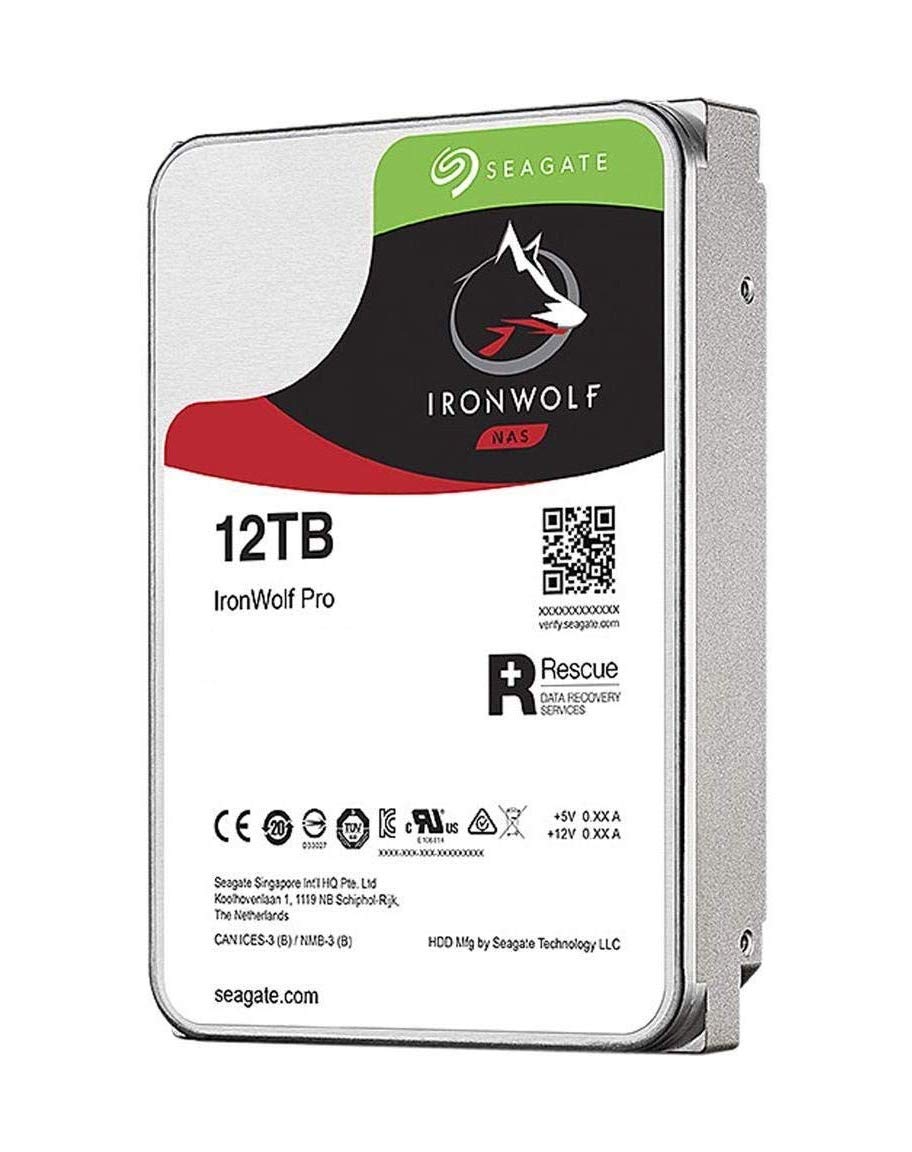 Seagate IronWolf Pro ST12000NE0008 - Hard drive - 12 TB - internal - 3.5" - SATA 6Gb/s - 7200 rpm - buffer: 256 MB - with 2 years Rescue Data Recovery