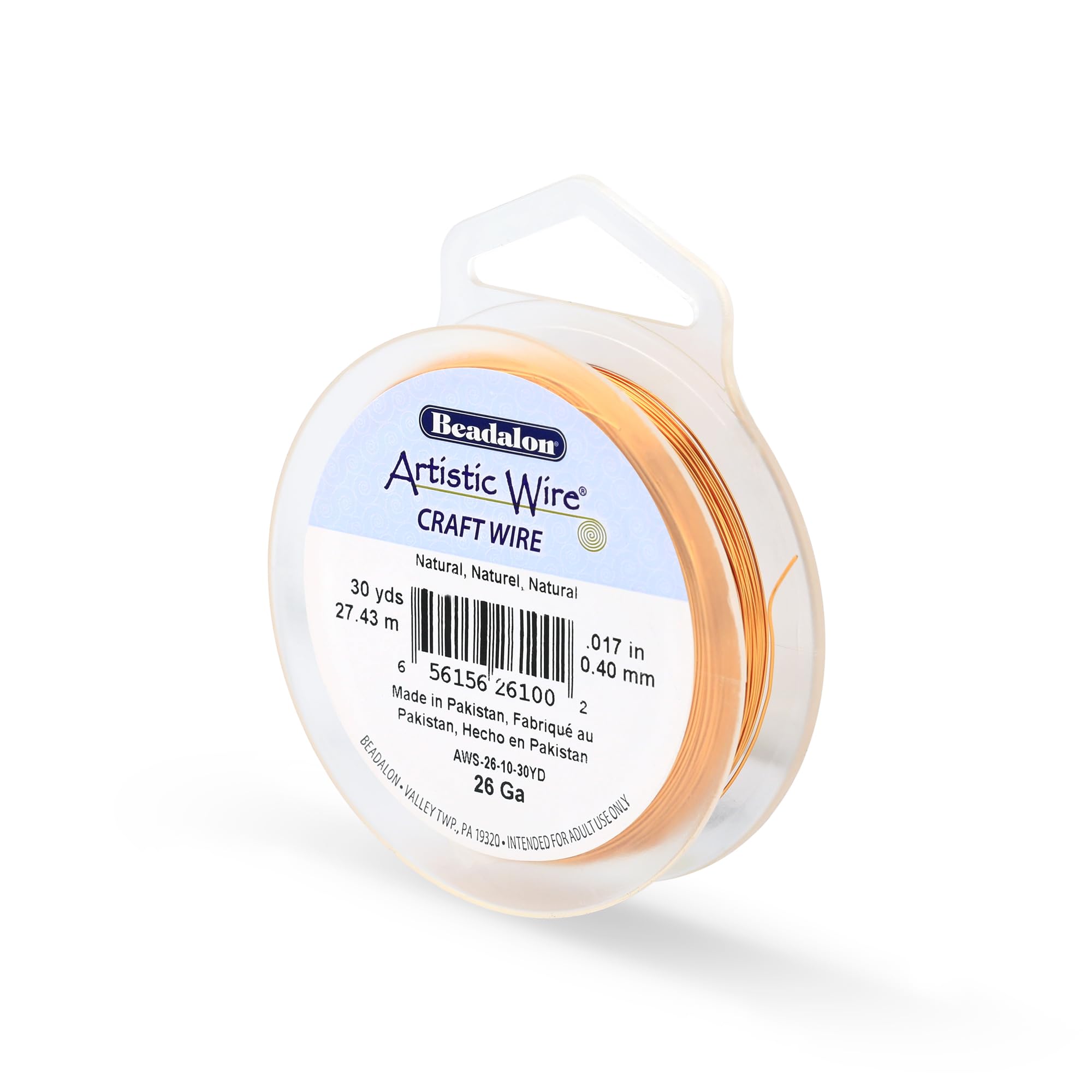 Beadalon 30-Yards Artistic 26-Gauge Natural Wire