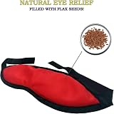 ED Microwavable Eye Mask Flaxseed Hot Cold Reusable Dry Eyes Migraine Relief view 3
