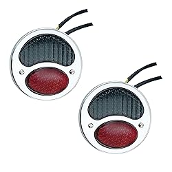FATECIM 2X Vintage Duolamp LED Tail Light 12V Rear