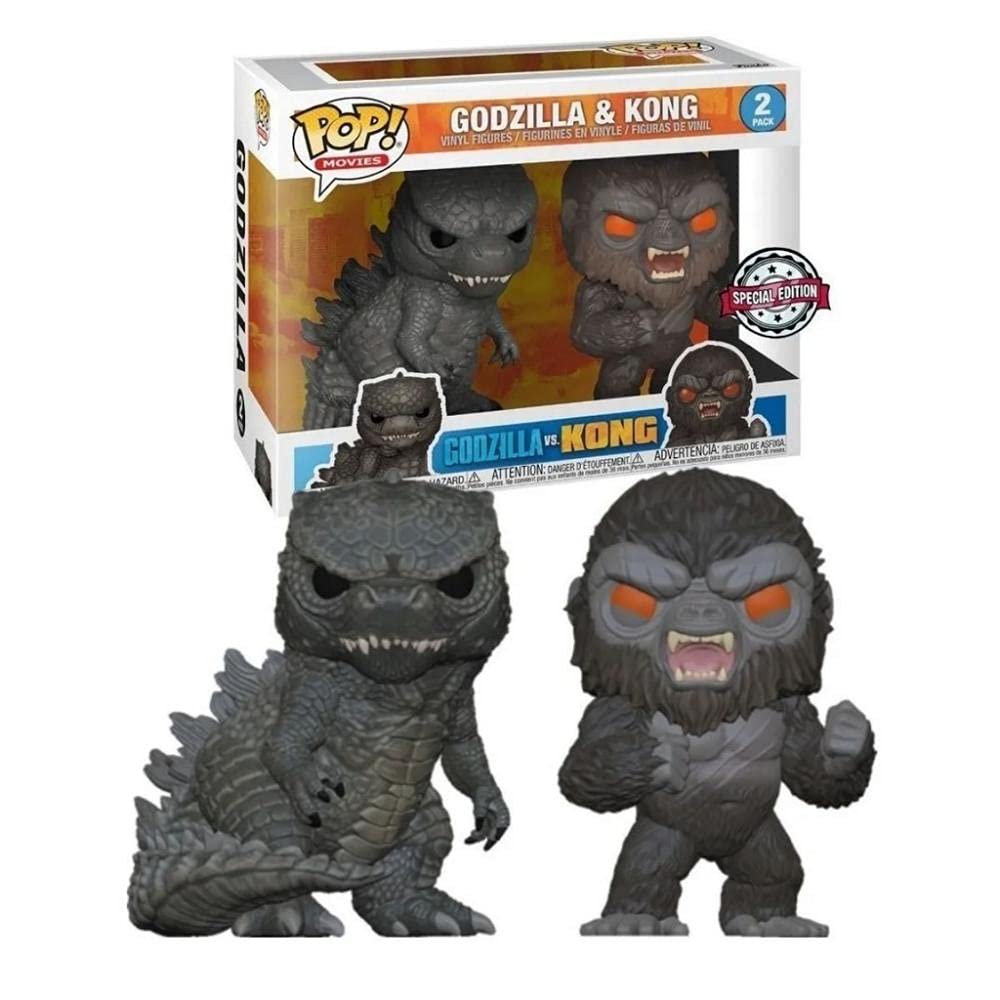 Funko Pop! Movies: Godzilla vs Kong - Godzilla & Kong Special Edition 2-Pack