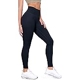 ODODOS Tummy Control Compression Leggings for Women, 25" / 28" High Waist Workout Running Yoga Pants