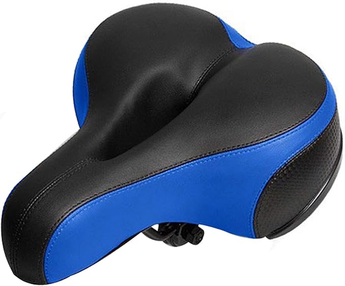Comfortable Bike Seat Oversized Extra Wide with Taillight Dual Spring