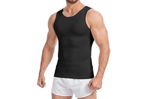 Sleeveless Compression Shirt Men Slimming Body Shaper Vest Mens Compression Tank Top Undershirt Shapewear Tummy Control