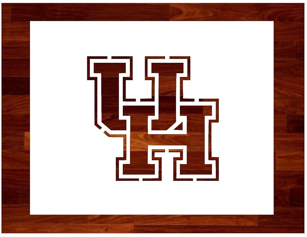 University of Houston Stencil Multiple Sizes Custom