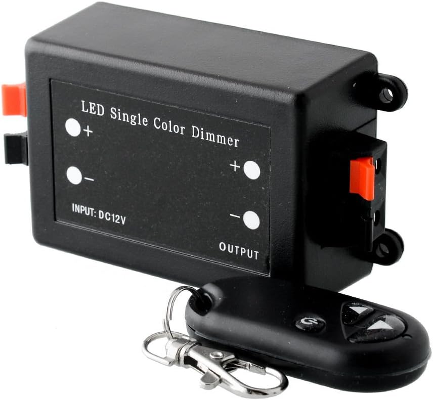 New RF LED Dimmer Brightness Controller 3 Remote Control Keys Wireless DC 12V 24V 8A 96W 192W for 5050 3528 Color Range Single Lights