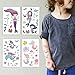 Kreatwow Mermaid Tattoos Temporary for Mermaid Scale Temporary Tattoo 176PCS