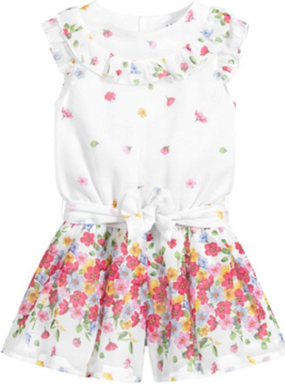 white chiffon romper