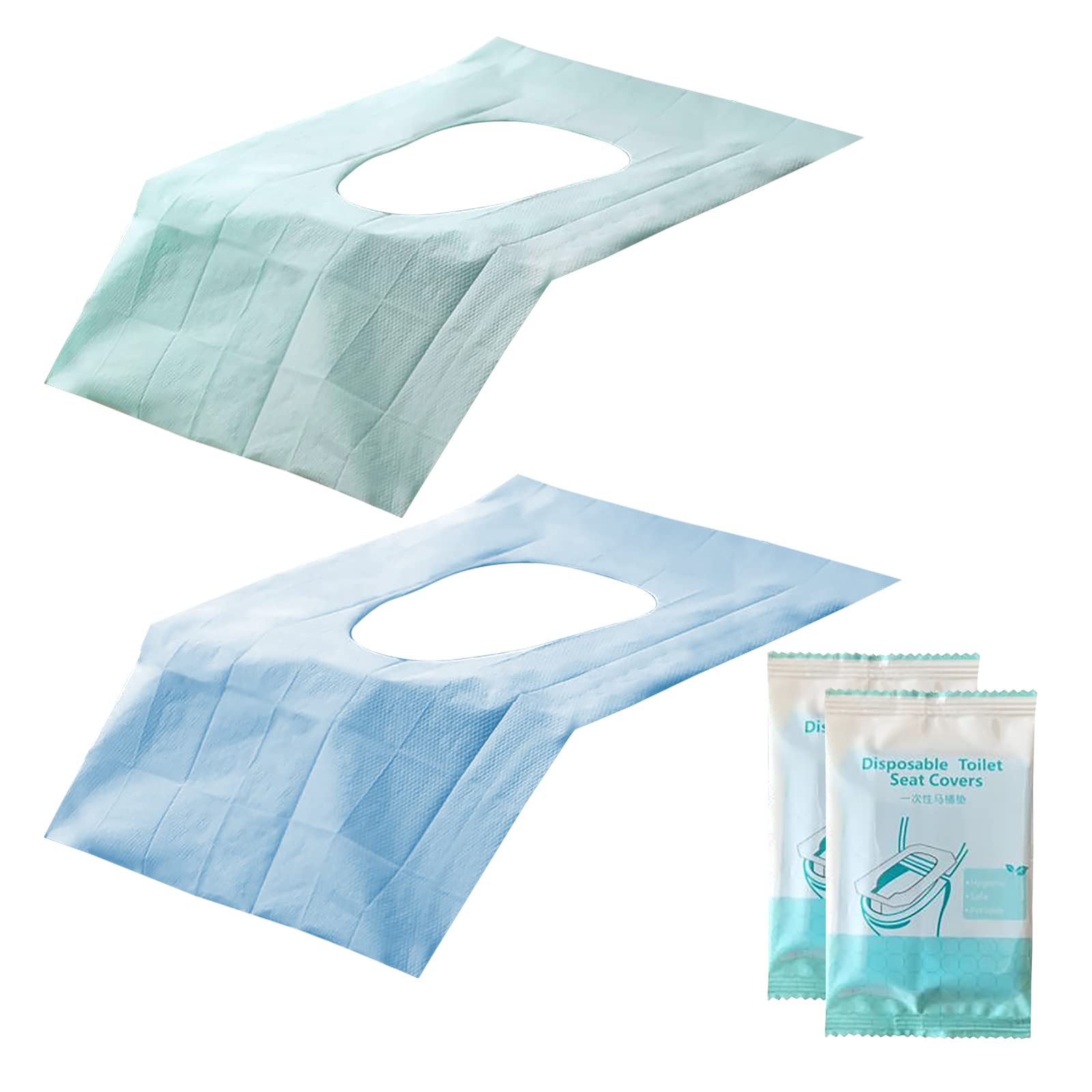 Moonlove 20PCS Disposable Toilet Seat Cover 40x60CM Extra Large Waterproof Seat Mat Film Portable Bathroom Individually Wrapped Toilet Lid Clean Paper Cover for Travel Hotel Camping