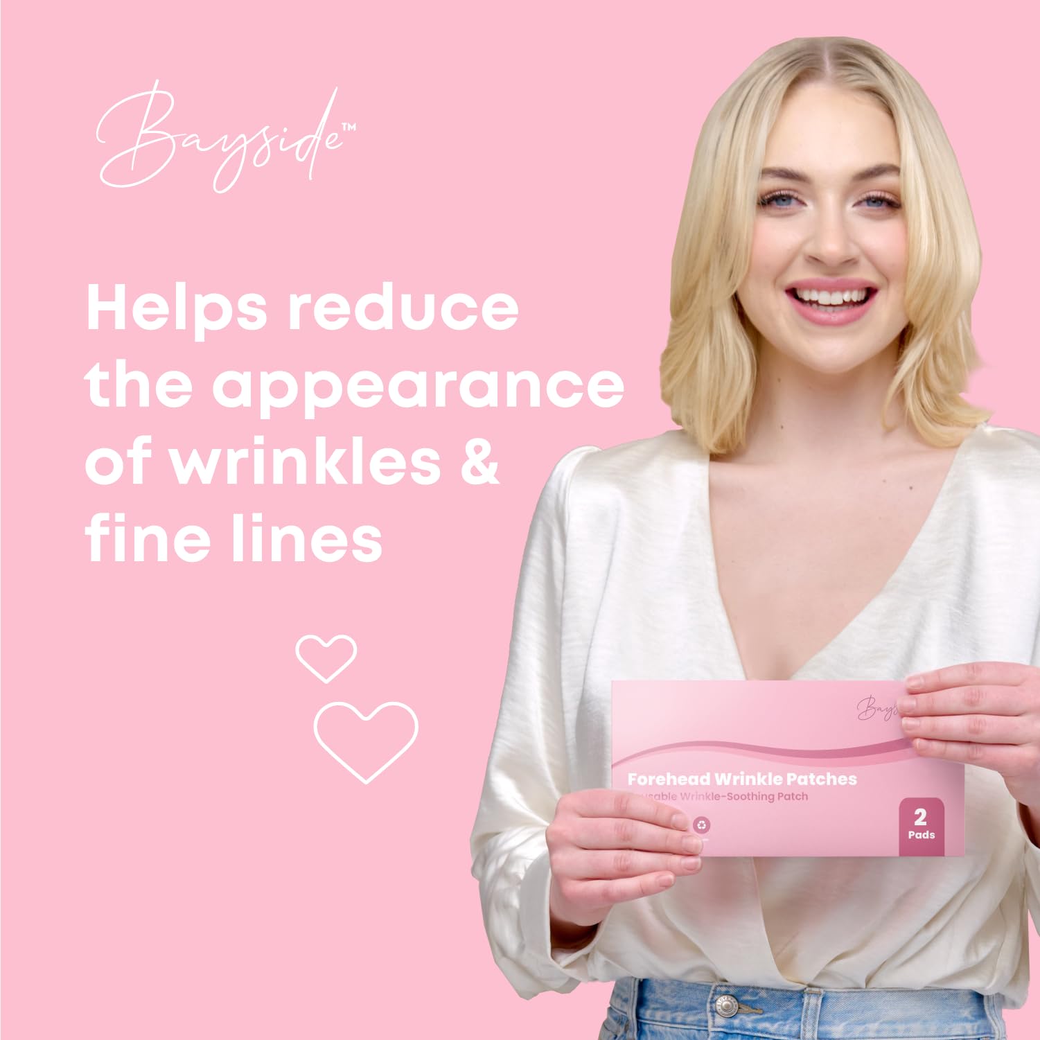 Forehead Wrinkle Patches | Non-Invasive Reusable Skin Care Solution | Fine Lines and Wrinkles Smoothing | Pairs with Eye Patches and Face Tape | Long-Lasting Skin Pads for a Smoother Look | Pack of 2