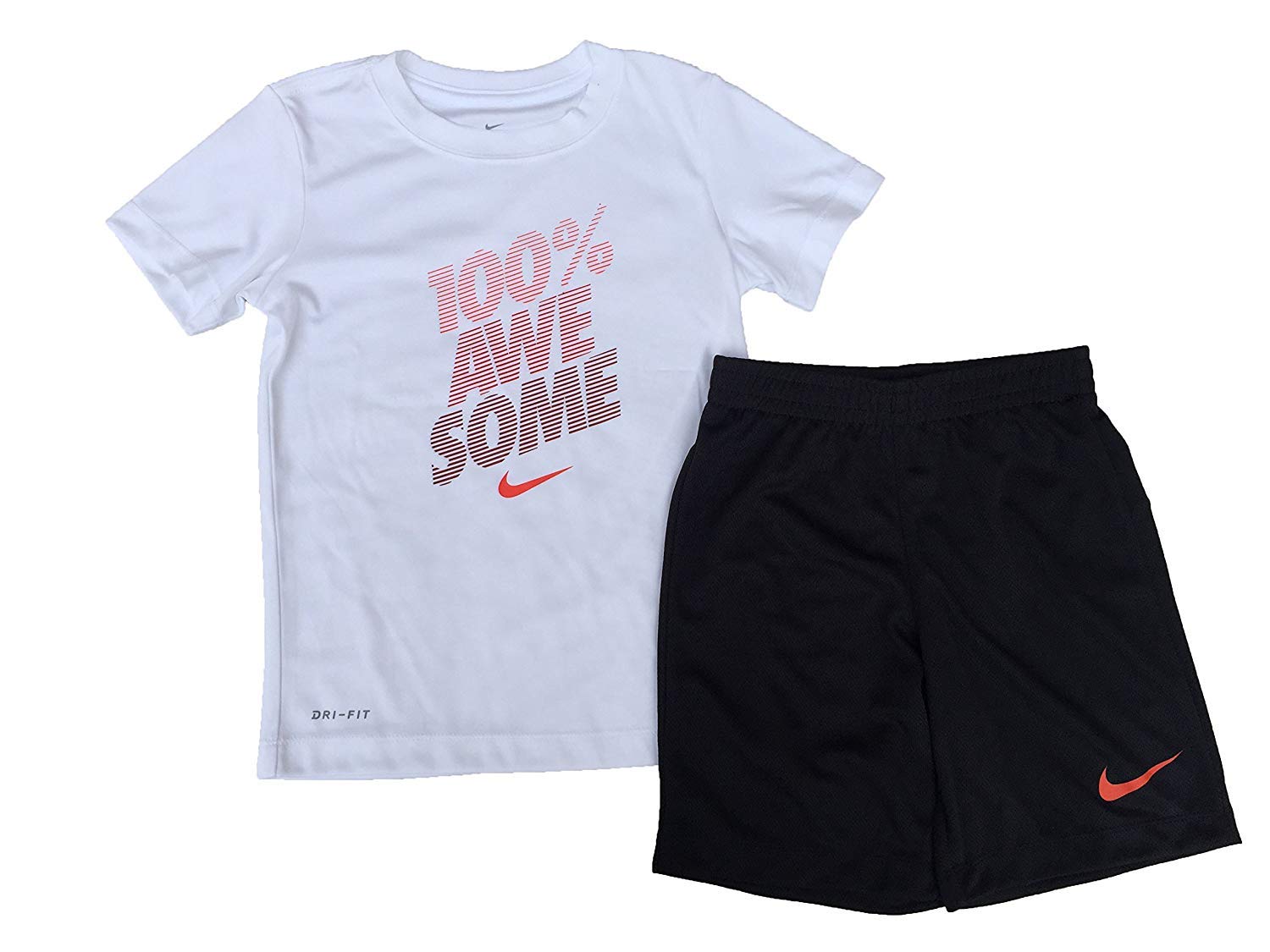 boys nike shorts and tshirt set