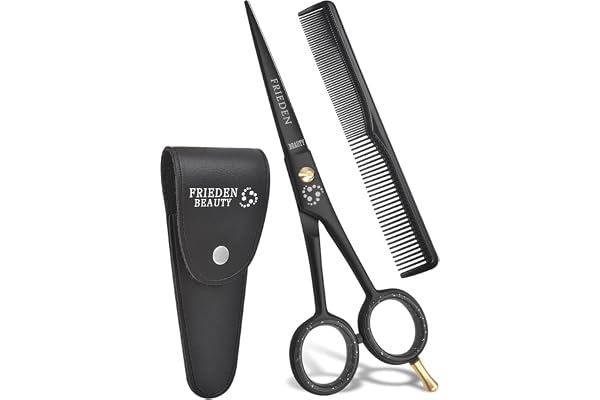 Professional Hair Cutting Scissors – FRIEDEN BEAUTY® 6.5" Precision Stainless Steel Barber Shears for Men, Women, Kids, Salon