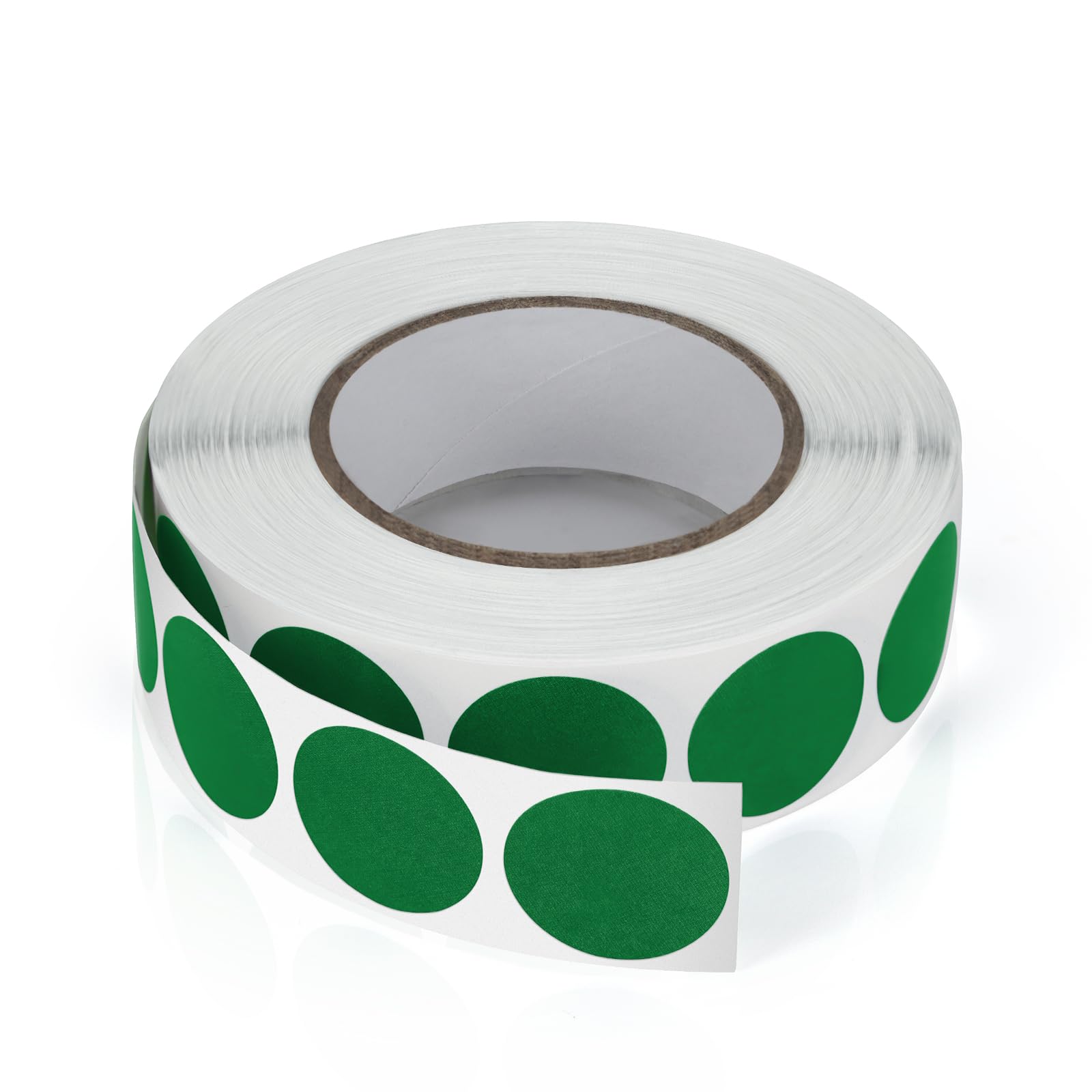 Meitaat Round Stickers Green 19 mm Circle Labels with Color Coding Dot Sticker Waterproof Removable Roll 1000 PCS