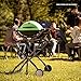 Weber Q1200 Liquid Propane Portable Gas Grill for Travel and Camping, 1 Burner, Green