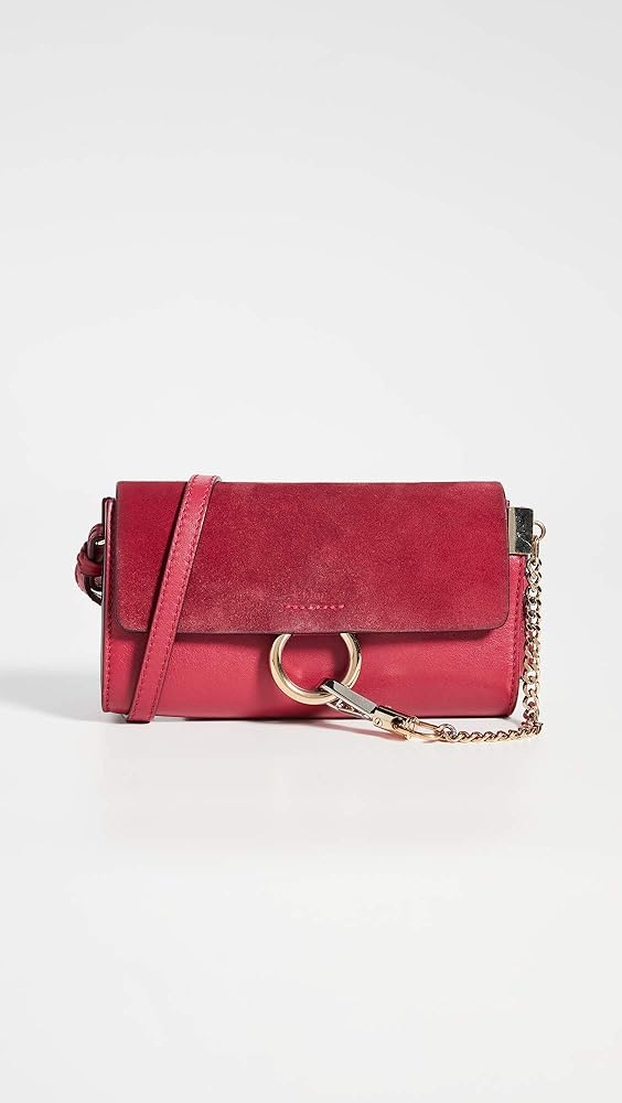 chloe red handbag