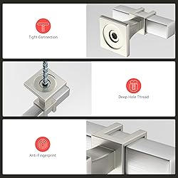 Lepatape 10 Pack Cabinet Knobs Brushed Nickel