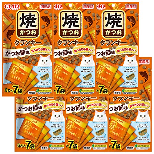 CIAO (チャオ) 焼かつおクランキー かつお節味 6g×7袋 6個セット商品画像