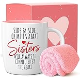 Triple Gifffted Best Sister Ever Coffee Mug & Socks, Gifts for Little Big Sisters from Brother, Birthday Presents Ideas, Valentines Mothers Day Christmas, to younger older sibling, Ceramic Cup 380ML