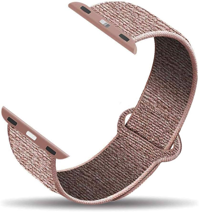 CREATESTAR Sport Loop Band Compatible with Apple Watch 38mm 42mm 40mm 44mm, Soft Lightweight Breathable Nylon Replacement Band Compatible for iWatch Series 5/4/3/2/1