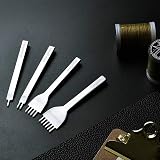 SteelFever Leather Craft Lacing Stitching Punch Hole Set 4mm Prong Pitch view 4