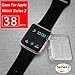 Langboom wcase-c10 Apple Watch Screen Protector Ultra-Thin PC Hard Cover Full Coverage Clear Case for iWatch Series 2 - 38 mm - 2 Piece