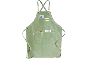 carrotez Adjustable Over sized Plus Size Canvas Apron with Pockets Men and Women Aprons