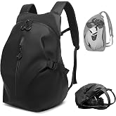 MIHUNTER Motorcycle Helmet Backpack, Waterproof Riding Backpacks for Men | Motorbike Large Capacity Soft Backpack, Helmet Bag