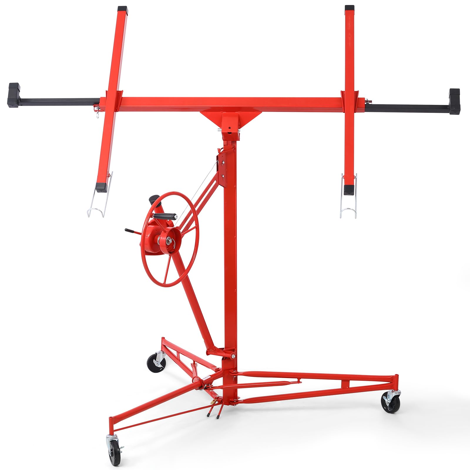 Photo 1 of *missing hardware*Rovibek Drywall Lift 11 FT, Drywall Jack Lift for Ceiling, 360° Adjustable Drywall Panel Hoist, 150LBS Heavy Duty Drywall Lifter, Foldable Sheetrock Lift, Drywall Lift for Home Improvement (Red)