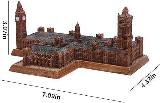 HTDZDX Palacio de Westminster Escultura Estatua Resina ...