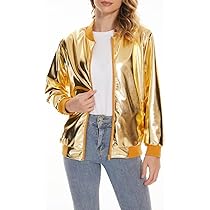 ジャケット ETRO Woman Jacket Gold WRBE0003AK745 X0841 Amazon.com: jeecoin Women's Sparkle Metallic Jacket Long