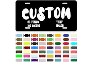 Custom License Plate,12x6 Inches Front License Plate,Thick Rust-Free,Custom Car Tags,Personalized License Plate for Car Vehic
