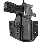 Tulster OWB Contour Kydex Holster in Right Hand fits: Sig Sauer P320 Compact/Carry/X-Series 9/40 | Optic Compatible Outside The Waistband Concealed Carry