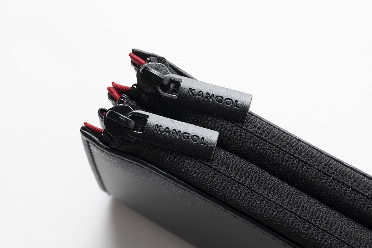 KANGOL DOUBLE ZIP WALLET BOOK：8/4発売【ムック本付録】カンゴール ダブルジップウォレット