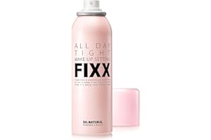 SO NATURAL Face Makeup Setting Finishing Spray (75 ml 2.5 oz) -"All Day Tight Make Up Setting FIXX" - all day make up makeup 